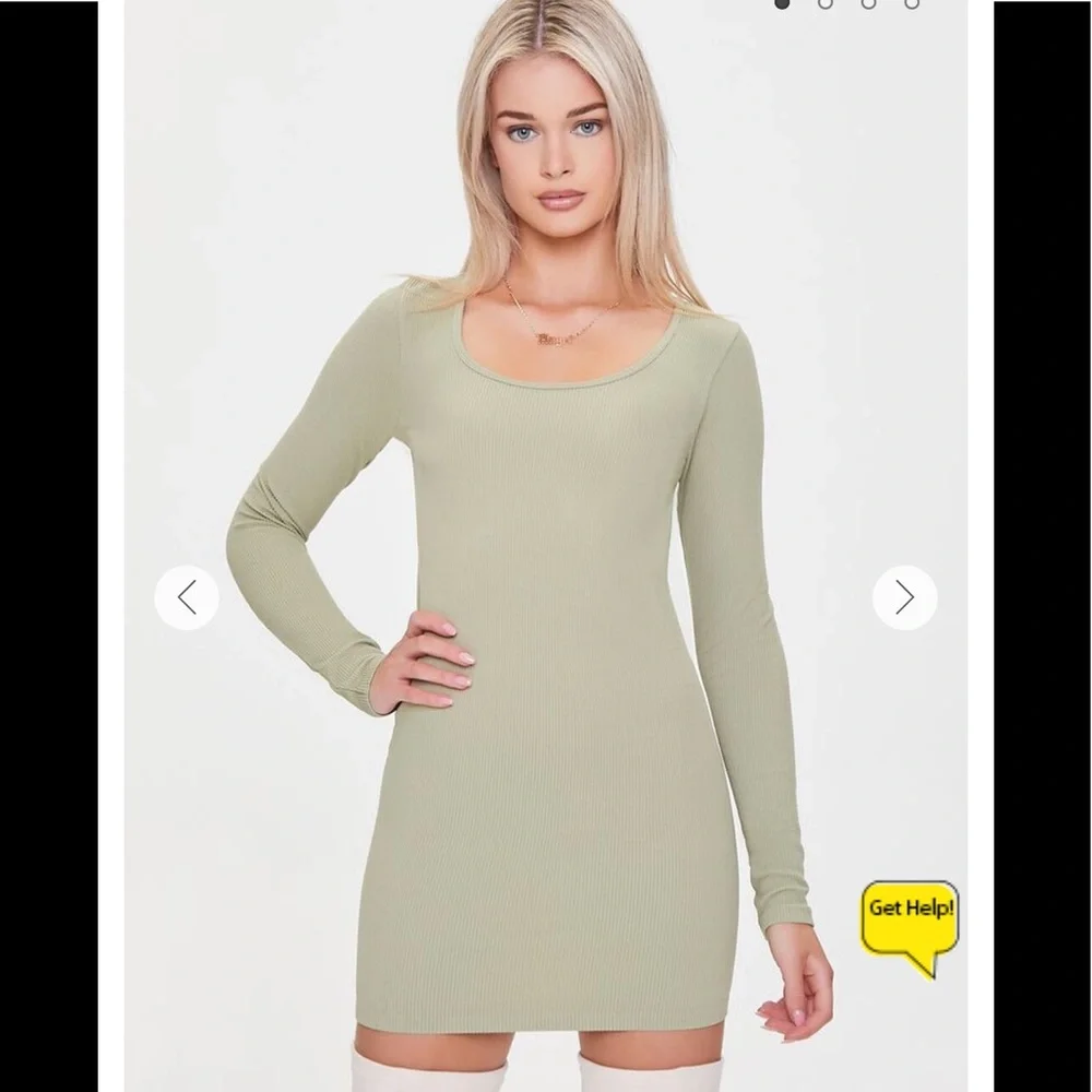 Forever 21 Ribbed Mini Bodycon Dress NWT - Picture 1 of 6